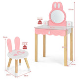 NNECW Makeup Vanity Dressing Table Set for Children