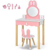 NNECW Makeup Vanity Dressing Table Set for Children