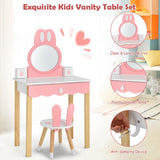 NNECW Makeup Vanity Dressing Table Set for Children