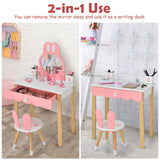 NNECW Makeup Vanity Dressing Table Set for Children