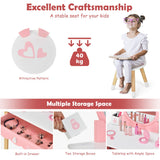 NNECW Makeup Vanity Dressing Table Set for Children