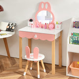 NNECW Makeup Vanity Dressing Table Set for Children