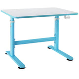 NNECW Kids Study Chair and Desk Set with Adjustable Height-Blue-Table