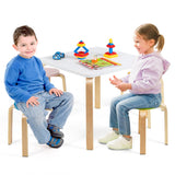 NNECW 5 Pieces Kids Table &amp Chair Set for Kids Room-Multicolour