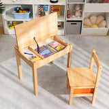NNECW  Kids Table and Chair Set with Storage Space for Toddlers
