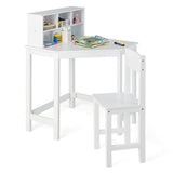 NNECW Kids Corner Desk & Chair Set for Children Aged 3+ Years Old