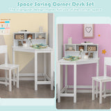 NNECW Kids Corner Desk & Chair Set for Children Aged 3+ Years Old