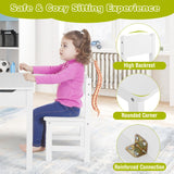NNECW Toddler Activity Table Chair Set with Paper Roll Holder for Drawing Studying
