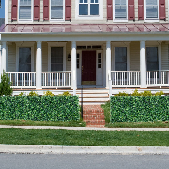 NNECW 12 Pieces Artificial Plant Vertical Garden Wall Panels