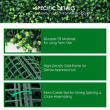 NNECW 12 Pieces Artificial Plant Vertical Garden Wall Panels