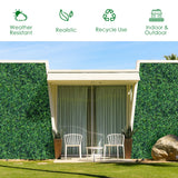 NNECW 12 Pieces Artificial Plant Vertical Garden Wall Panels