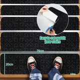 NNECW 15 PCS Slip-resistant Stair Mats with Waterproof Material for Kids/Elderly/Pets-Black