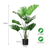 NNECW 1.2M Artificial Monstera Deliciosa Tree for Home Office-2 pieces