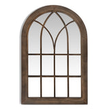 NNECW 3-Layered Arched Mirror Hanging Steel Frame for Living Room