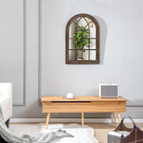 NNECW 3-Layered Arched Mirror Hanging Steel Frame for Living Room
