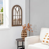 NNECW 3-Layered Arched Mirror Hanging Steel Frame for Living Room