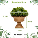 NNECW 4-Set Artificial Mini Greenery Potted Plant for Home &amp Office-Round shape