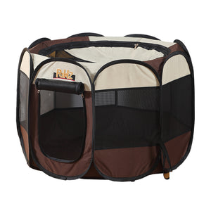 NNEIDS Dog Playpen Pet Play Pens Foldable Panel Tent Cage Portable Puppy Crate 62"