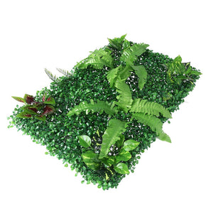NNEIDS 2 x Artificial Hedge Grass Plant Hedge Fake Vertical Garden Green Wall Ivy Mat Fence