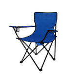 NNEIDS 2Pcs Folding Camping Chairs Arm Foldable Portable Outdoor Fishing Picnic Chair Blue
