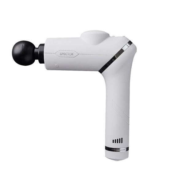 NNEIDS Massage Gun 90° Rotatable Deep Tissue Percussion Muscle Vibrating White
