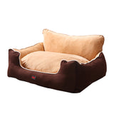 NNEIDS Pet Bed Dog Puppy Beds Cushion Pad Pads Soft Plush Cat Pillow Mat Brown M