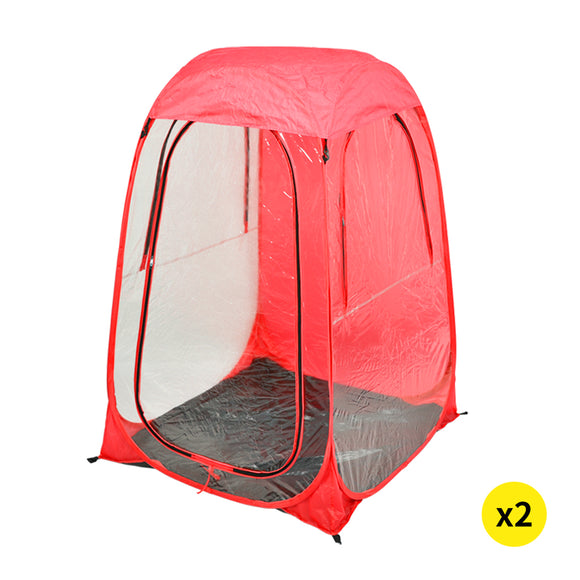 NNEIDS 2x Pop Up Tent Camping Weather Tents Outdoor Portable Shelter Shade