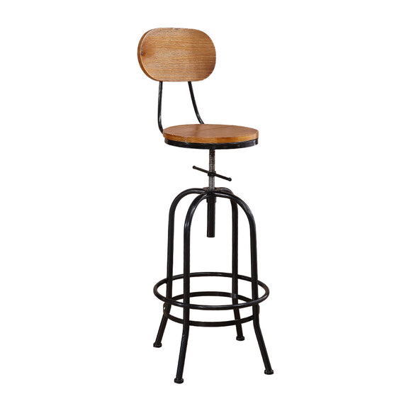 NNEIDS Industrial Bar Stools Kitchen Stool Wooden Barstools Swivel Vintage Chair