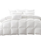 NNEIDS 700GSM All Season Goose Down Feather Filling Duvet in Super King Size