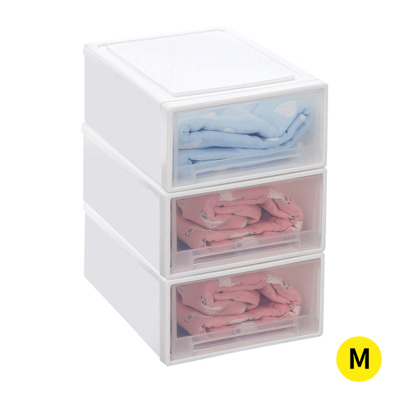 NNEIDS Storage  Drawers Set Cabinet Tools Organiser Box Chest Drawer Plastic Stackable