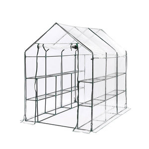 NNEIDS 3 Tier Walk In Greenhouse Garden Shed PVC Cover Film Tunnel Green House Plant