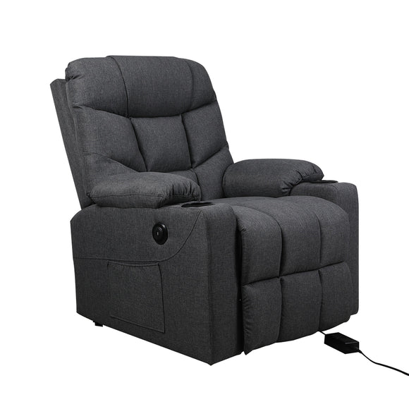 NNEIDS Recliner Chair Electric Lift Chairs Armchair Lounge Fabric Sofa USB Charge