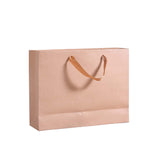 NNEIDS 50x Brown Paper Bag Kraft Eco Recyclable Gift Carry Shopping Retail Bags Handles