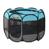 NNEIDS Dog Playpen Pet Play Pens Foldable Panel Tent Cage Portable Puppy Crate 52"