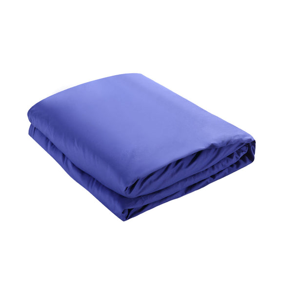 NNEIDS 121x92cm Cotton Anti Anxiety Weighted Blanket Cover Protector Blue
