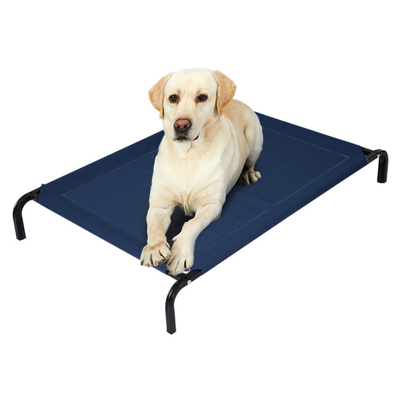 NNEIDS Pet Bed Dog Beds Bedding Sleeping Non-toxic Heavy Trampoline Navy M