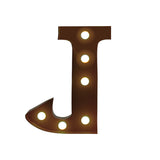NNEIDS LED Metal Letter Lights Free Standing Hanging Marquee Event Party D?cor Letter J