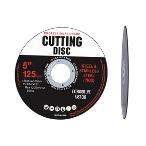 NNEIDS Grinder Disc Cutting Discs 5" 125mm Metal Cut Off Wheel Angle Grinder 50PCS