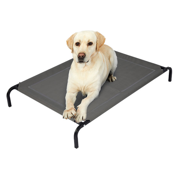 NNEIDS Pet Bed Dog Beds Bedding Sleeping Non-toxic Heavy Trampoline Grey L