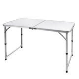 NNEIDS Folding Camping Table Aluminium Portable Picnic Outdoor Foldable Tables 120CM
