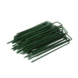 NNEIDS 50PCS Synthetic Artificial Grass Turf Pins U Fastening Lawn Tent Pegs Weed Mat