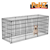 NNEIDS Pet Dog Playpen Puppy Exercise 8 Panel Fence Black Extension No Door 30"