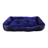 NNEIDS Pet Bed Mattress Dog Cat Pad Mat Cushion Soft Winter Warm Large Blue