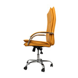 NNEIDS Office Chair Gaming Chairs Racing Executive PU Leather Seat Executive Computer Ginger
