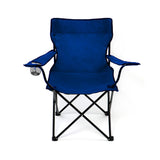 NNEIDS 2Pcs Folding Camping Chairs Arm Foldable Portable Outdoor Fishing Picnic Chair Blue