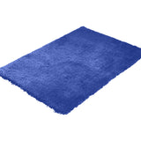 NNEIDS Soft Anti Slip Rectangle Plush Shaggy Floor Rug Carpet in Blue 160x225cm