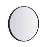 NNEIDS Wall Mirror Round Shaped Bathroom Makeup Mirrors Smooth Edge 50CM