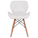 NNEIDS 4x Replica PU Leather Dining Chair Office Cafe Lounge Chairs