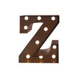NNEIDS LED Metal Letter Lights Free Standing Hanging Marquee Event Party D?cor Letter Z