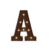 NNEIDS LED Metal Letter Lights Free Standing Hanging Marquee Event Party D?cor Letter A